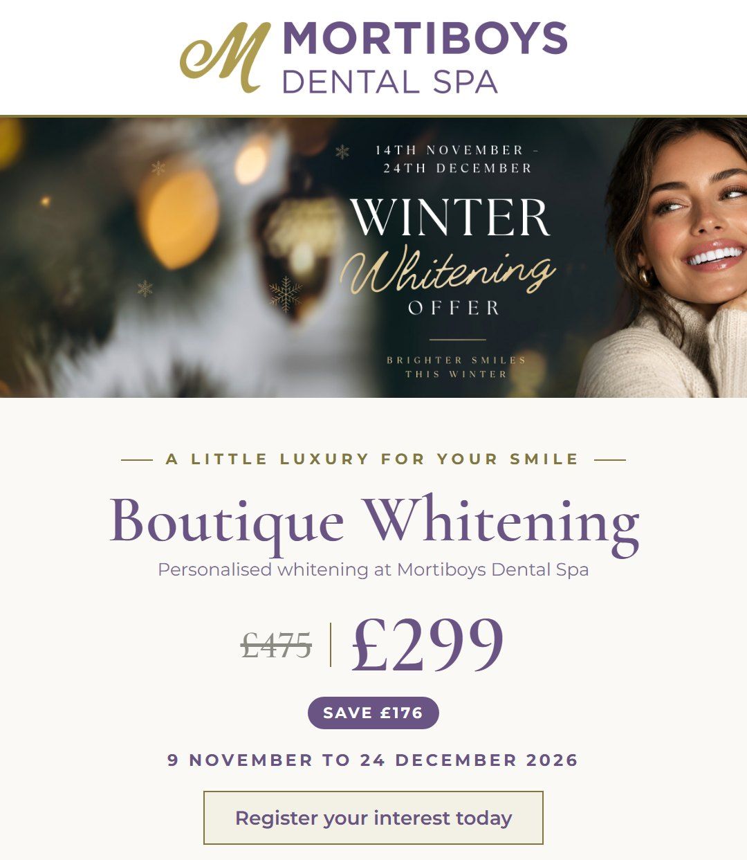 Boutique Winter Whitening Offer