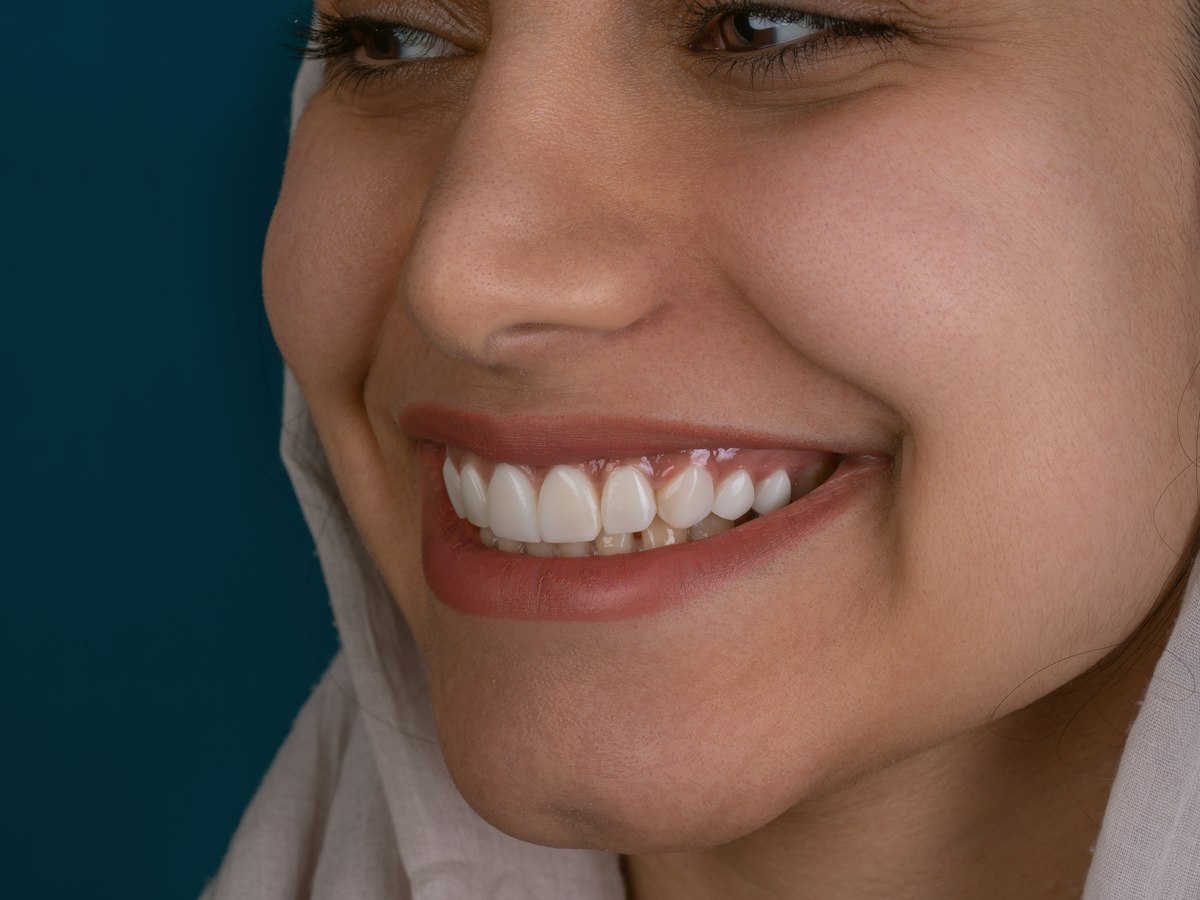 Close-up of a woman smiling